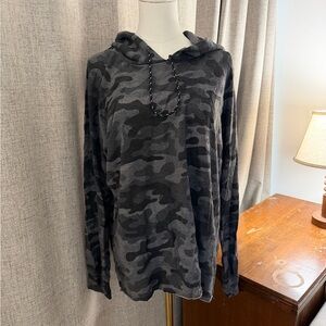 Sundry Charcoal and Light Gray Hoodie